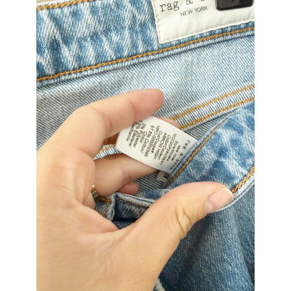 Rag & Bone Dre Low Rise Slim Boyfriend Ankle Arrow High Light Wash US28 - Picture 6 of 9
